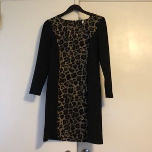 Black dress with animal print!